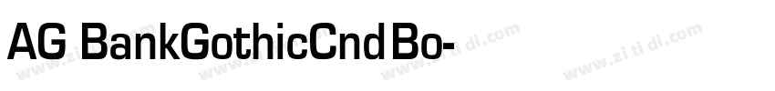 AG BankGothicCnd Bo字体转换